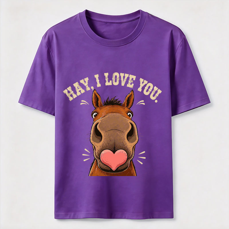 Hay I Love You Horse Classic T-Shirt