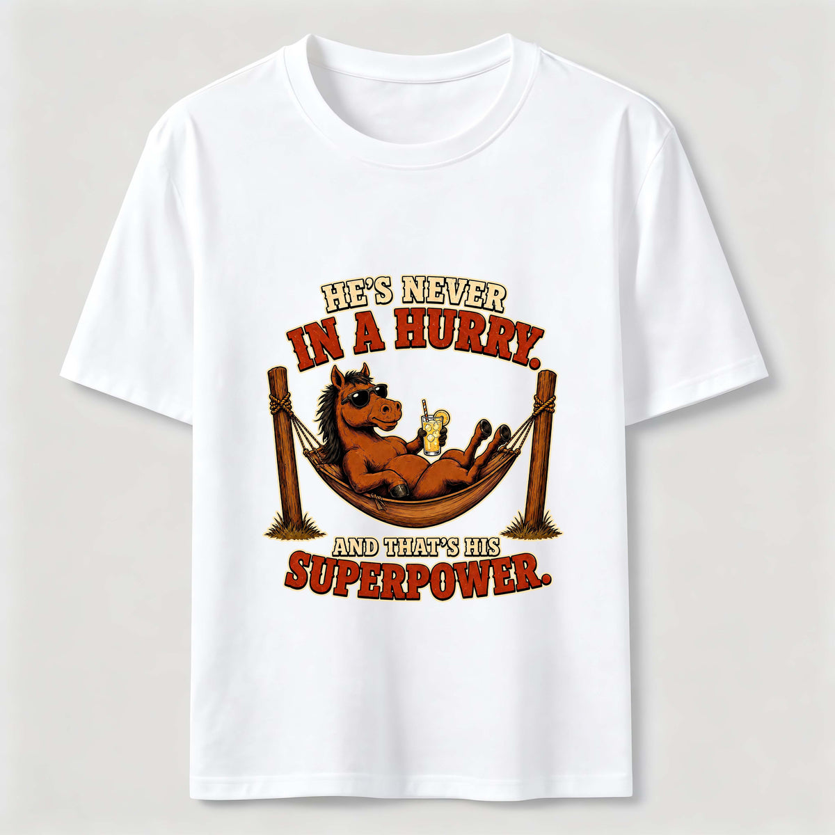 Never in a Hurry Horse Classic T-Shirt