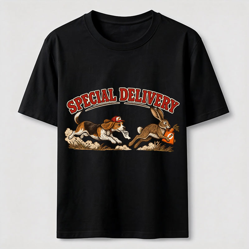 Special Delivery Beagle and Rabbit Classic T-Shirt