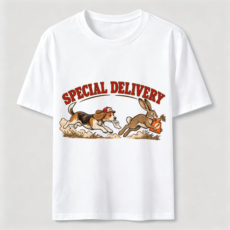 Special Delivery Beagle and Rabbit Classic T-Shirt