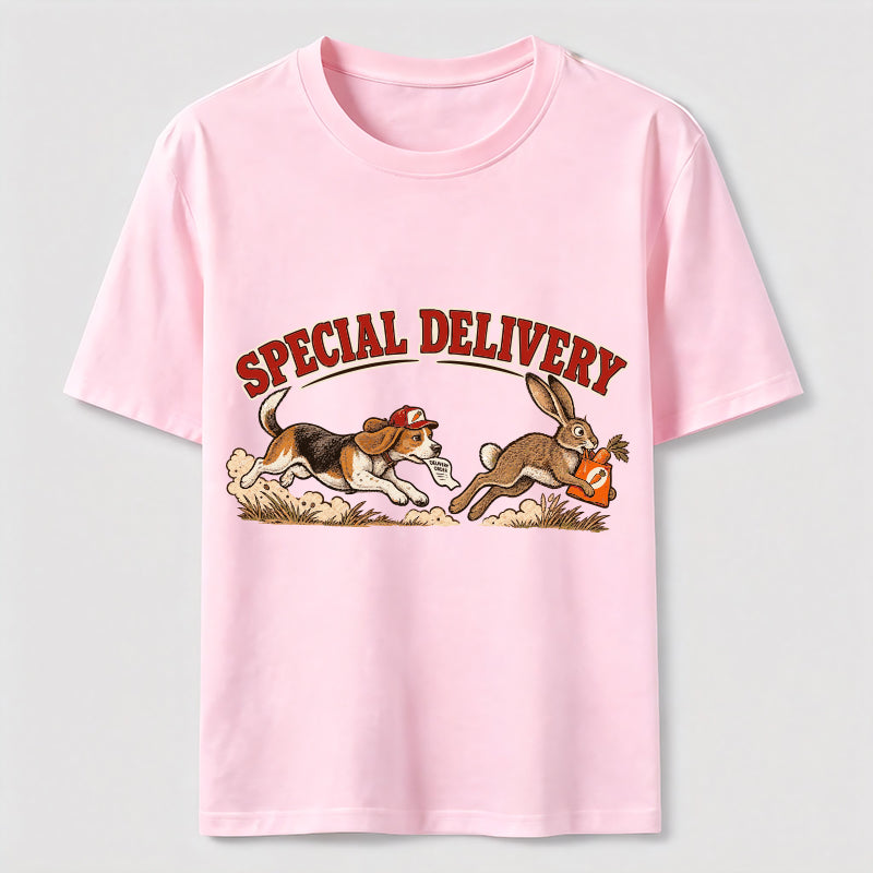 Special Delivery Beagle and Rabbit Classic T-Shirt
