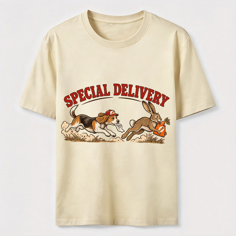 Special Delivery Beagle and Rabbit Classic T-Shirt