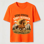 Zero Stress Blessed Horse Classic T-Shirt
