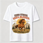 Zero Stress Blessed Horse Classic T-Shirt