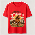 Zero Stress Blessed Horse Classic T-Shirt
