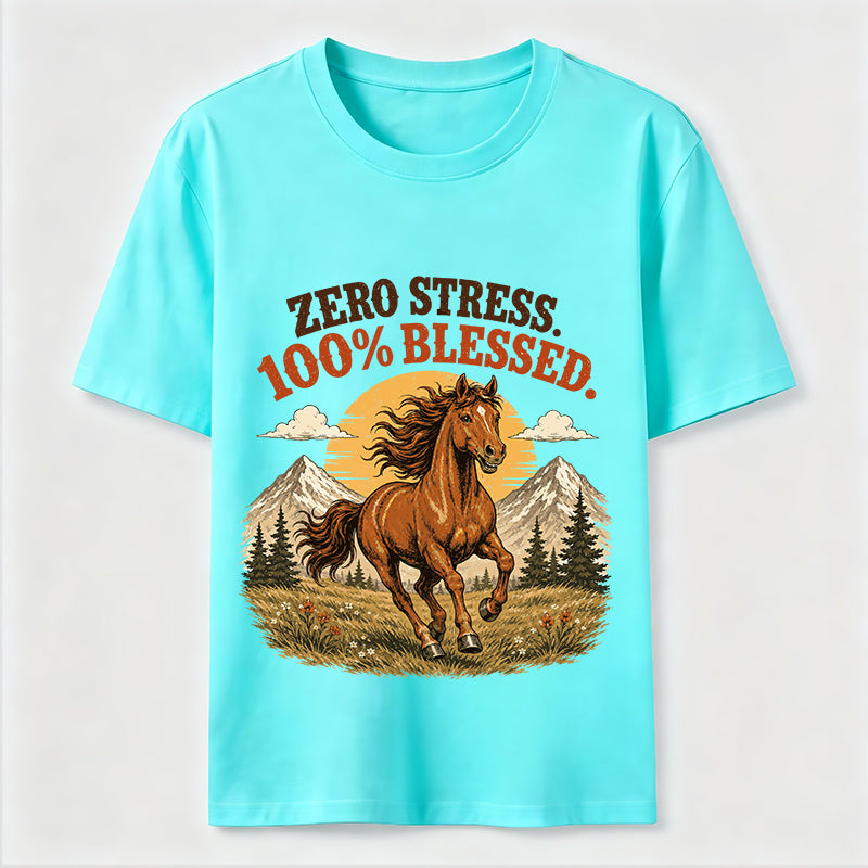 Zero Stress Blessed Horse Classic T-Shirt