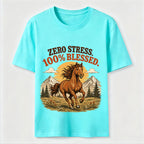 Zero Stress Blessed Horse Classic T-Shirt