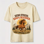 Zero Stress Blessed Horse Classic T-Shirt