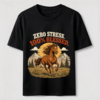 Zero Stress Blessed Horse Classic T-Shirt
