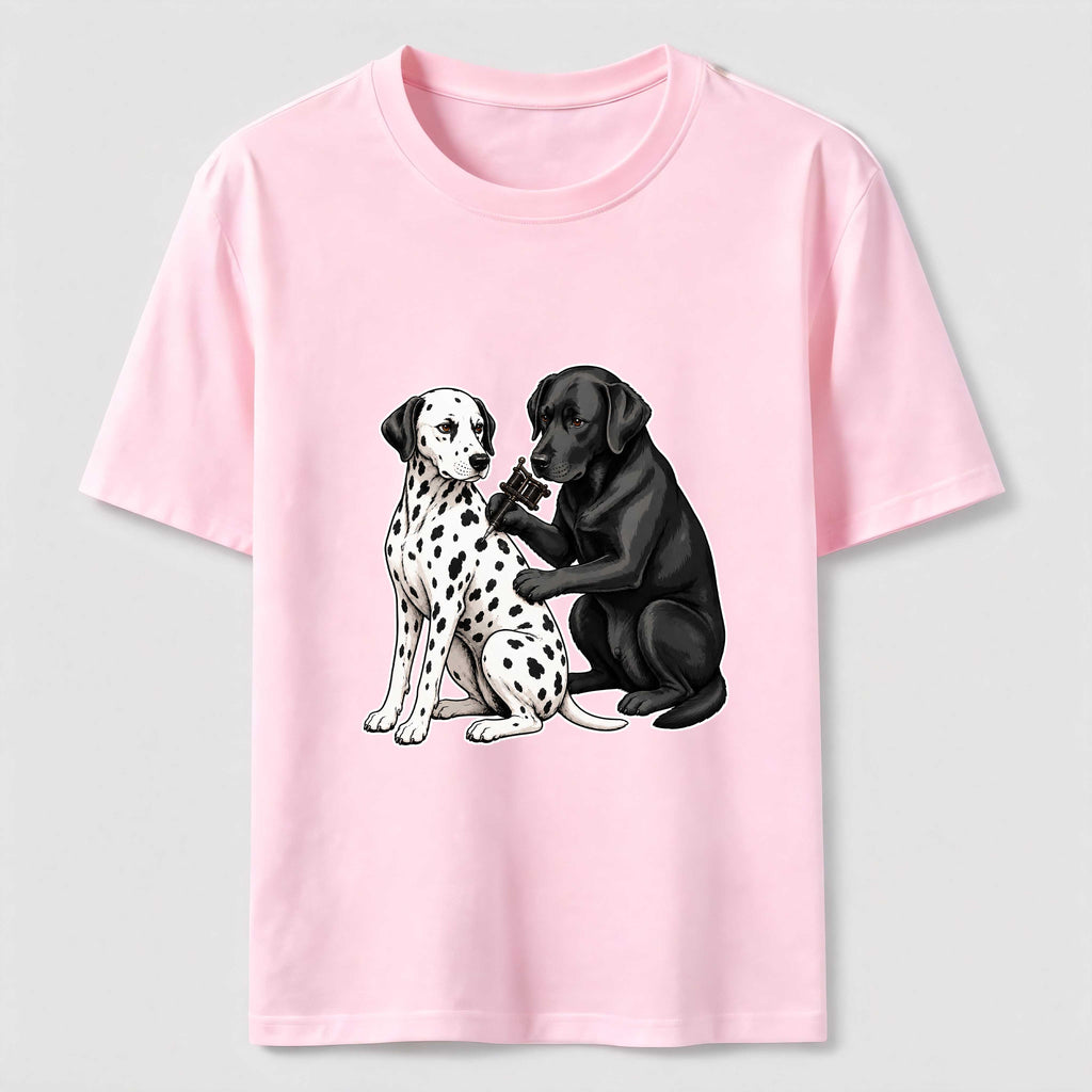 Spot Artist Dalmatian and Labrador Classic T-Shirt