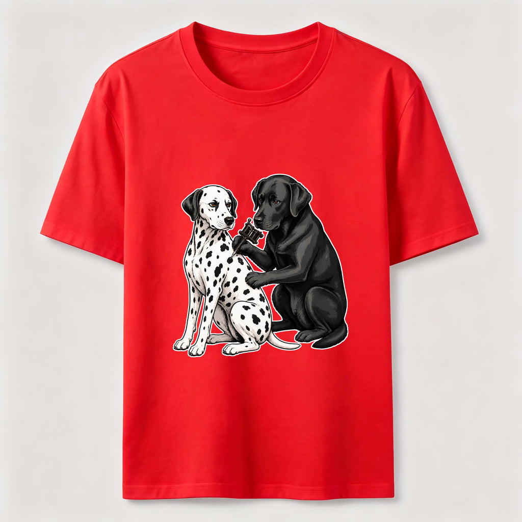 Spot Artist Dalmatian and Labrador Classic T-Shirt