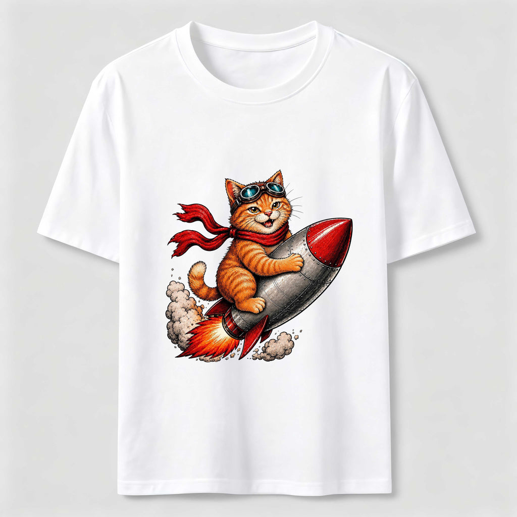 Rocket Rider Cat Classic T-Shirt