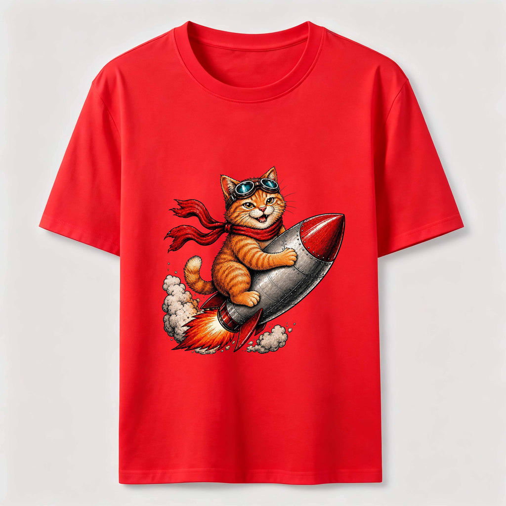 Rocket Rider Cat Classic T-Shirt