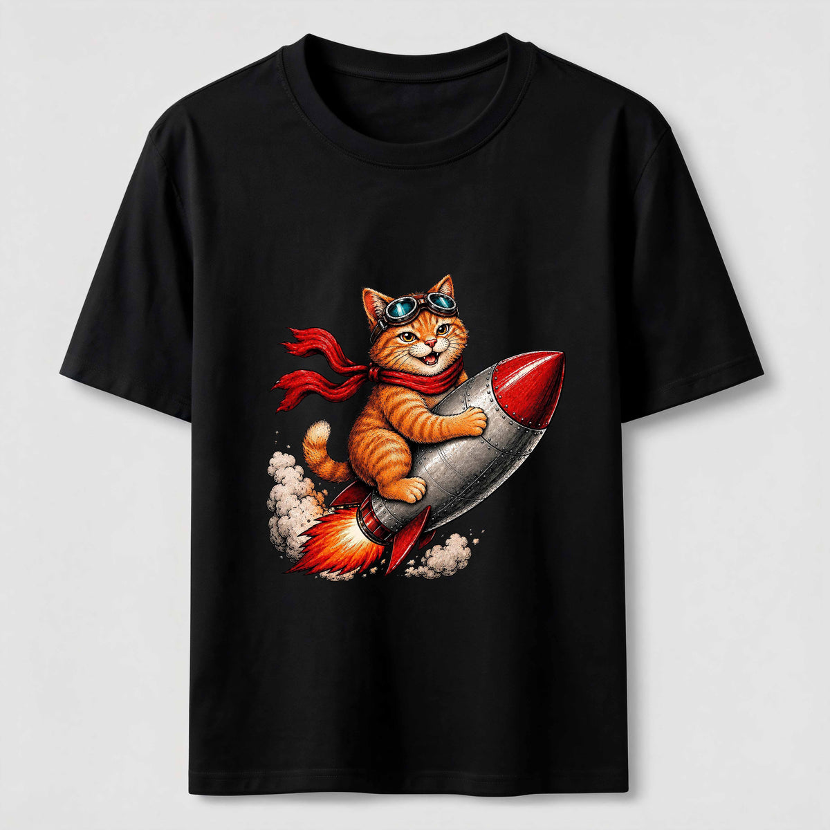 Rocket Rider Cat Classic T-Shirt