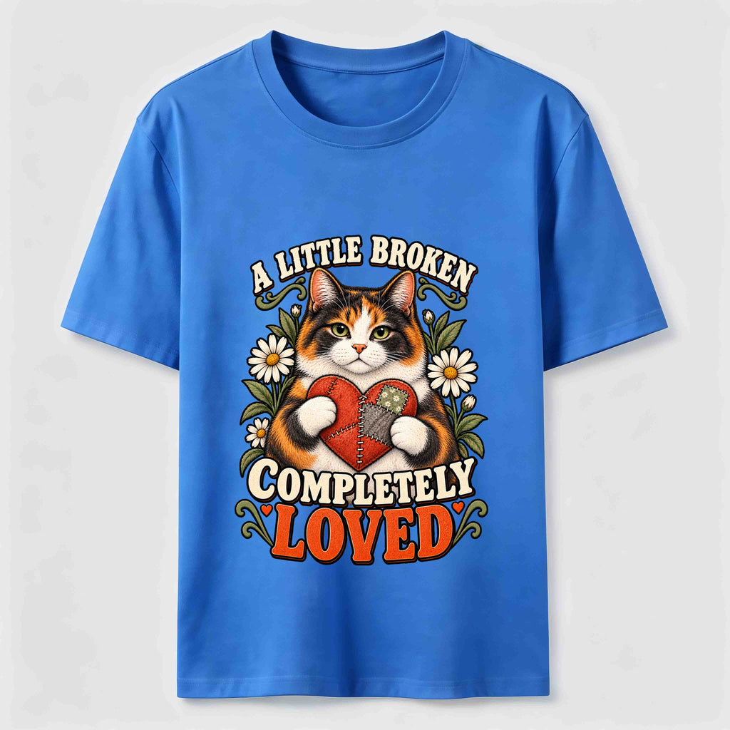 A Little Broken Completely Loved Cat Classic T-Shirt
