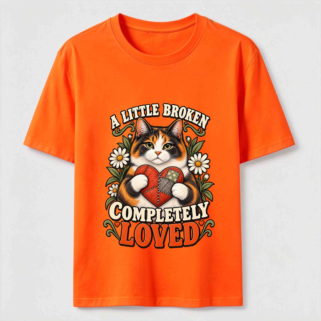 A Little Broken Completely Loved Cat Classic T-Shirt