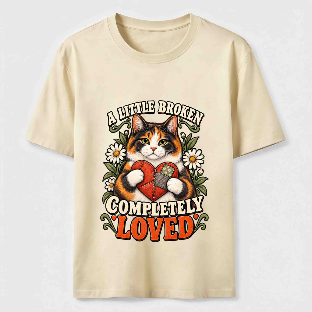 A Little Broken Completely Loved Cat Classic T-Shirt