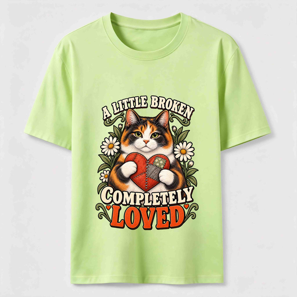 A Little Broken Completely Loved Cat Classic T-Shirt
