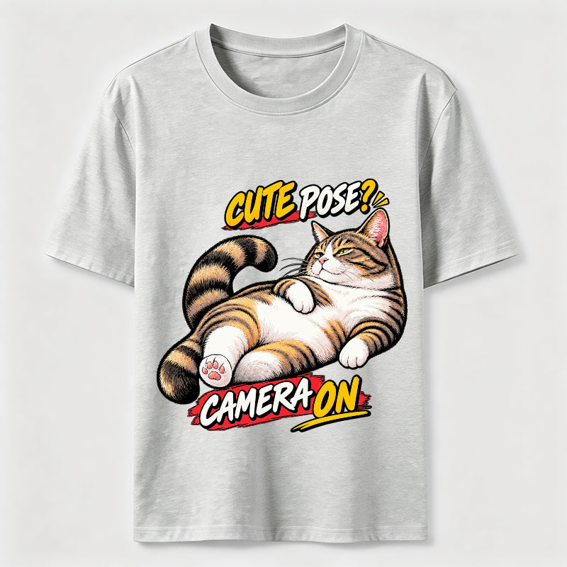 Cute Pose Camera On Classic T-Shirt