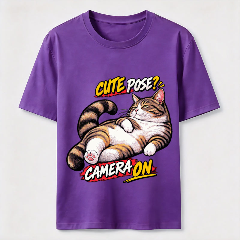 Cute Pose Camera On Classic T-Shirt