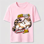 Cute Pose Camera On Classic T-Shirt