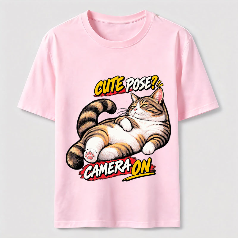 Cute Pose Camera On Classic T-Shirt