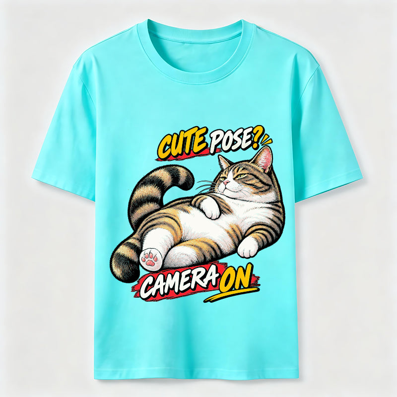 Cute Pose Camera On Classic T-Shirt