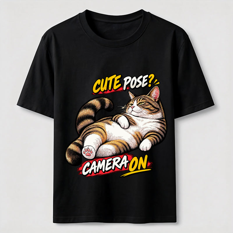 Cute Pose Camera On Classic T-Shirt
