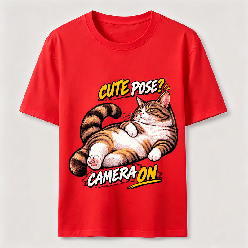 Cute Pose Camera On Classic T-Shirt