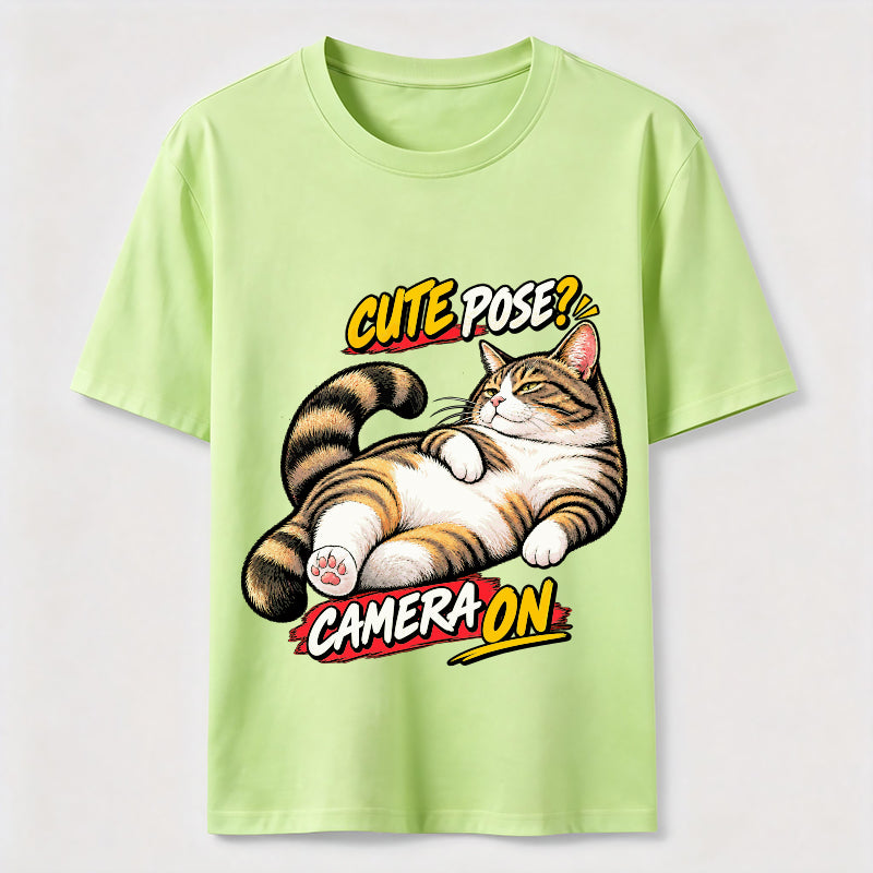 Cute Pose Camera On Classic T-Shirt