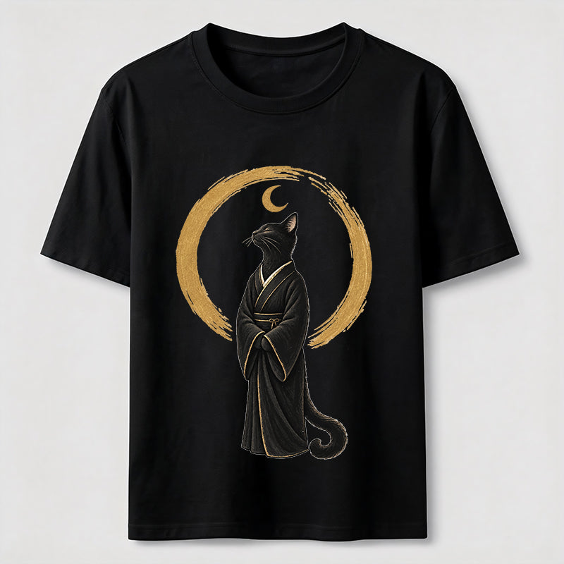Midnight Moon Cat Classic T-Shirt