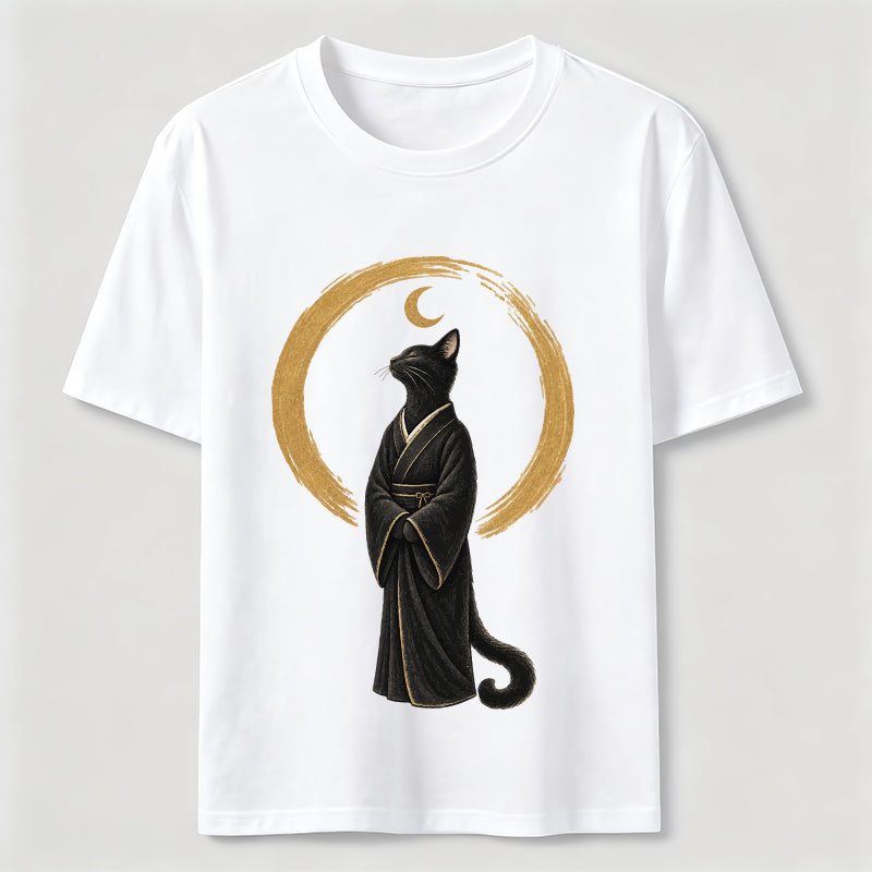 Midnight Moon Cat Classic T-Shirt