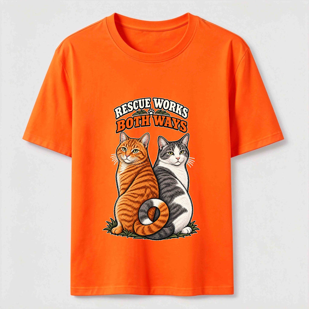 Rescue Works Both Ways cat Classic T-Shirt
