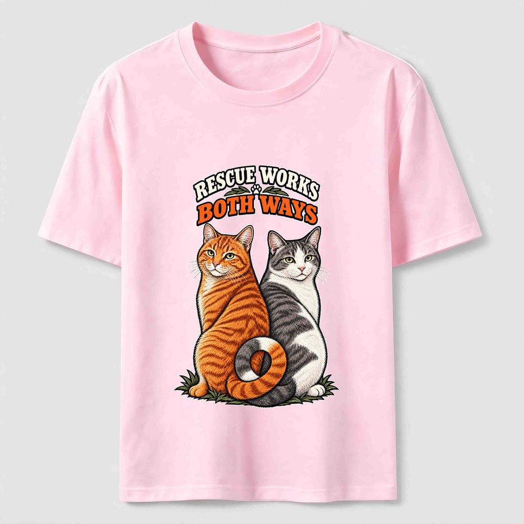 Rescue Works Both Ways cat Classic T-Shirt
