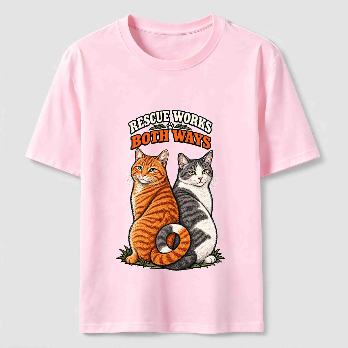 Rescue Works Both Ways cat Classic T-Shirt