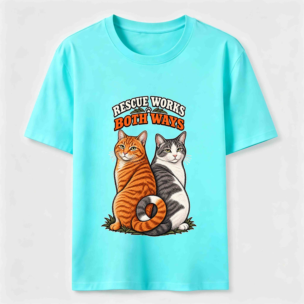 Rescue Works Both Ways cat Classic T-Shirt