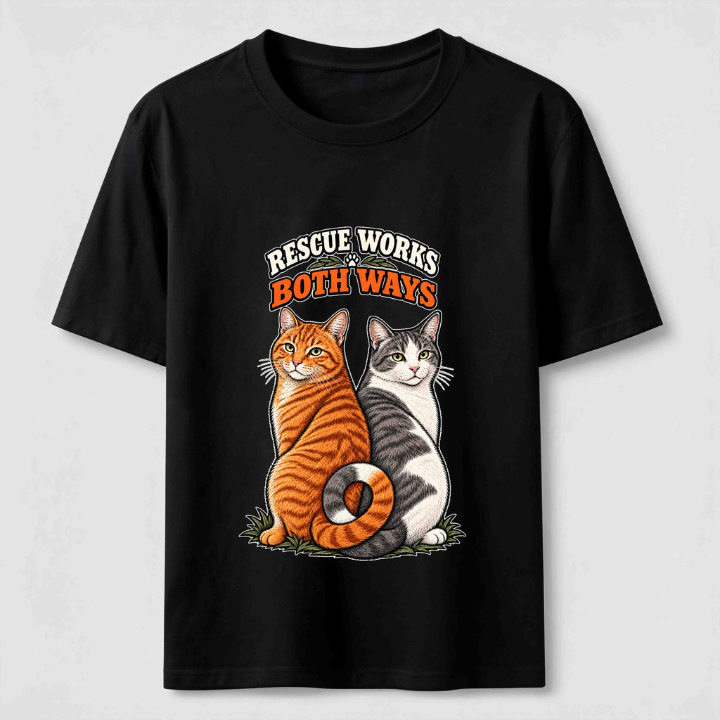 Rescue Works Both Ways cat Classic T-Shirt
