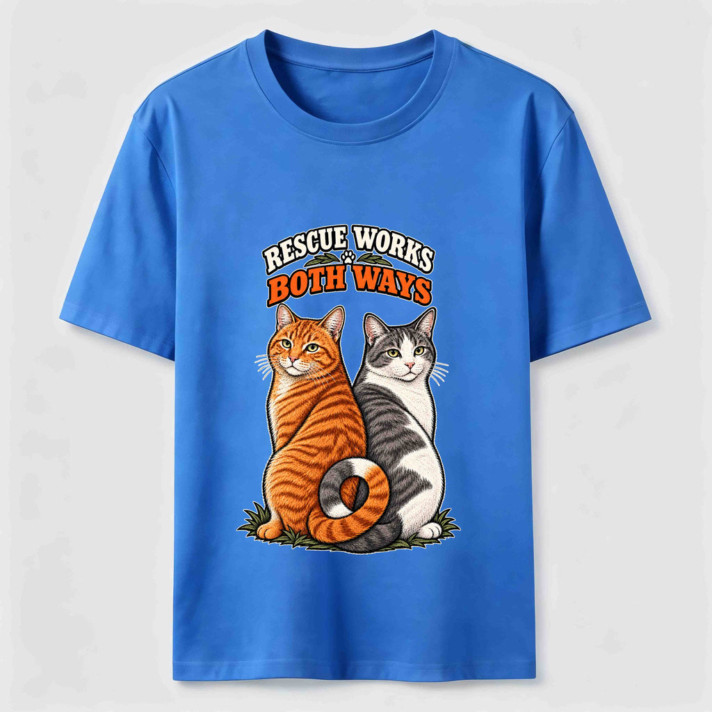 Rescue Works Both Ways cat Classic T-Shirt