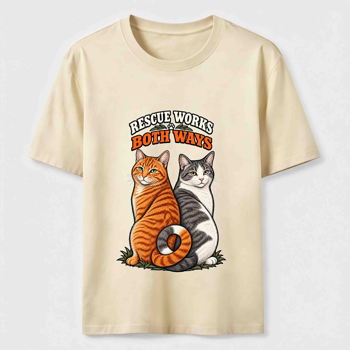 Rescue Works Both Ways cat Classic T-Shirt