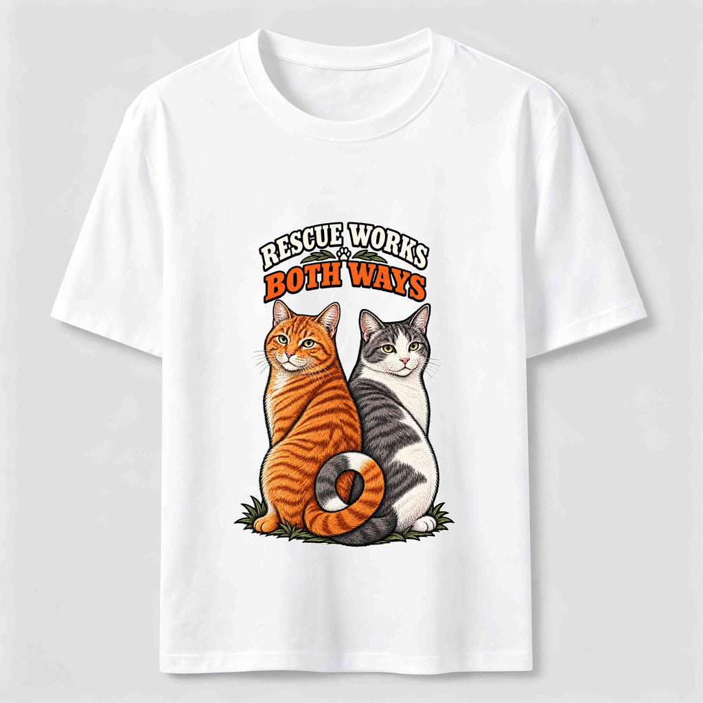 Rescue Works Both Ways cat Classic T-Shirt