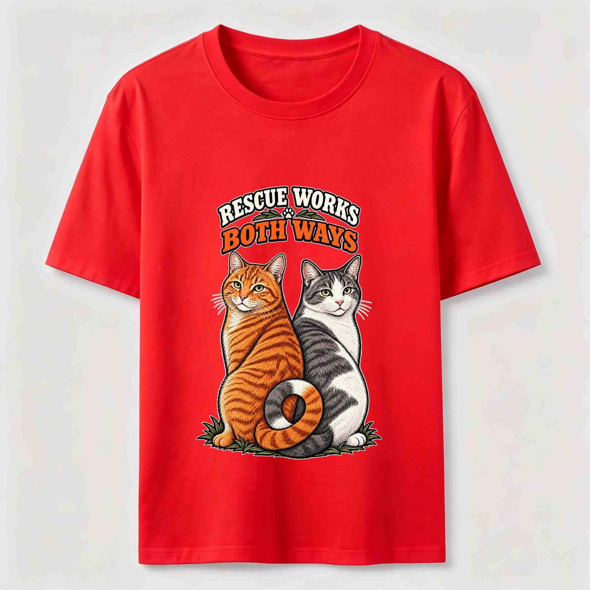 Rescue Works Both Ways cat Classic T-Shirt