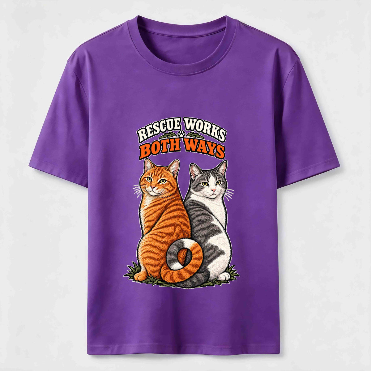 Rescue Works Both Ways cat Classic T-Shirt
