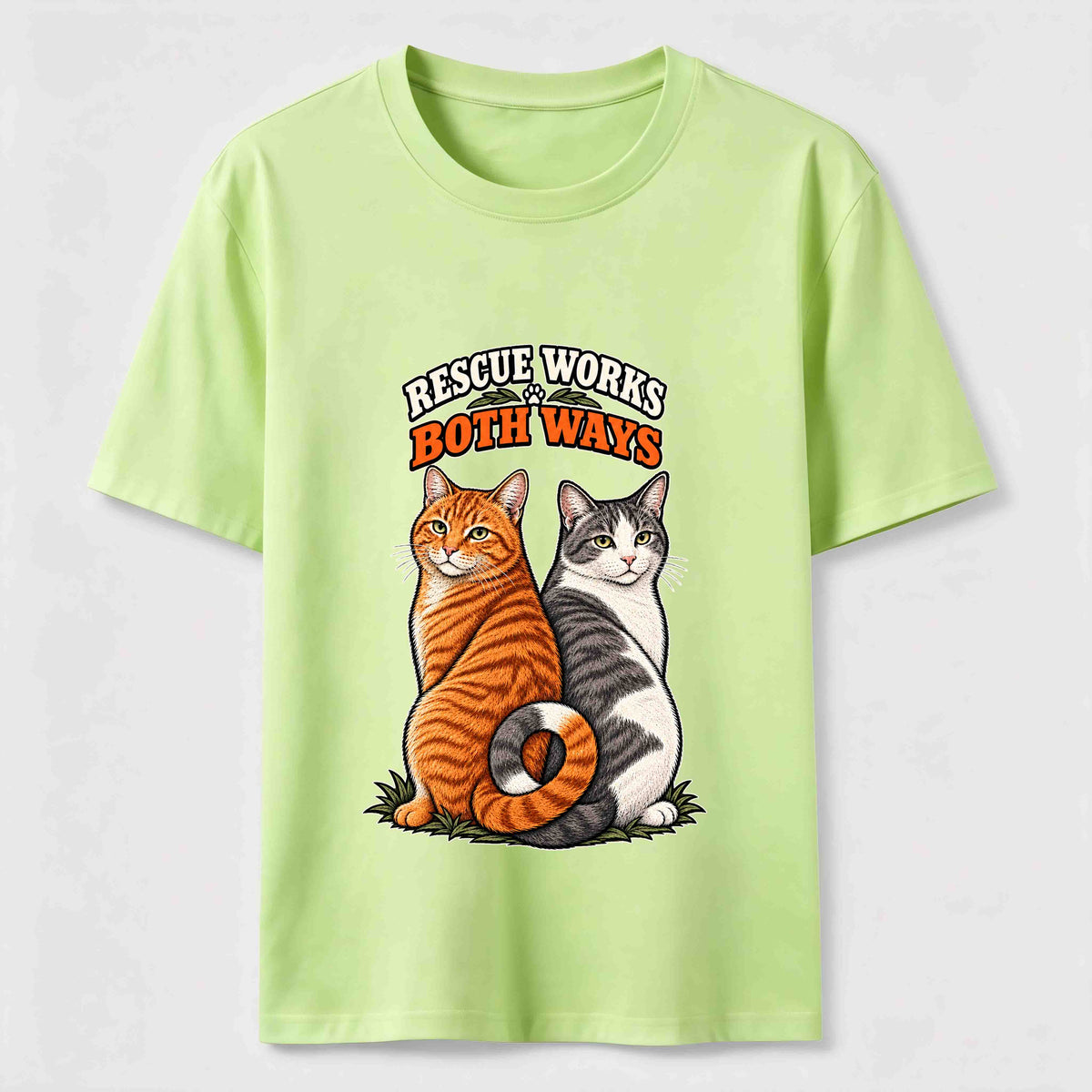 Rescue Works Both Ways cat Classic T-Shirt