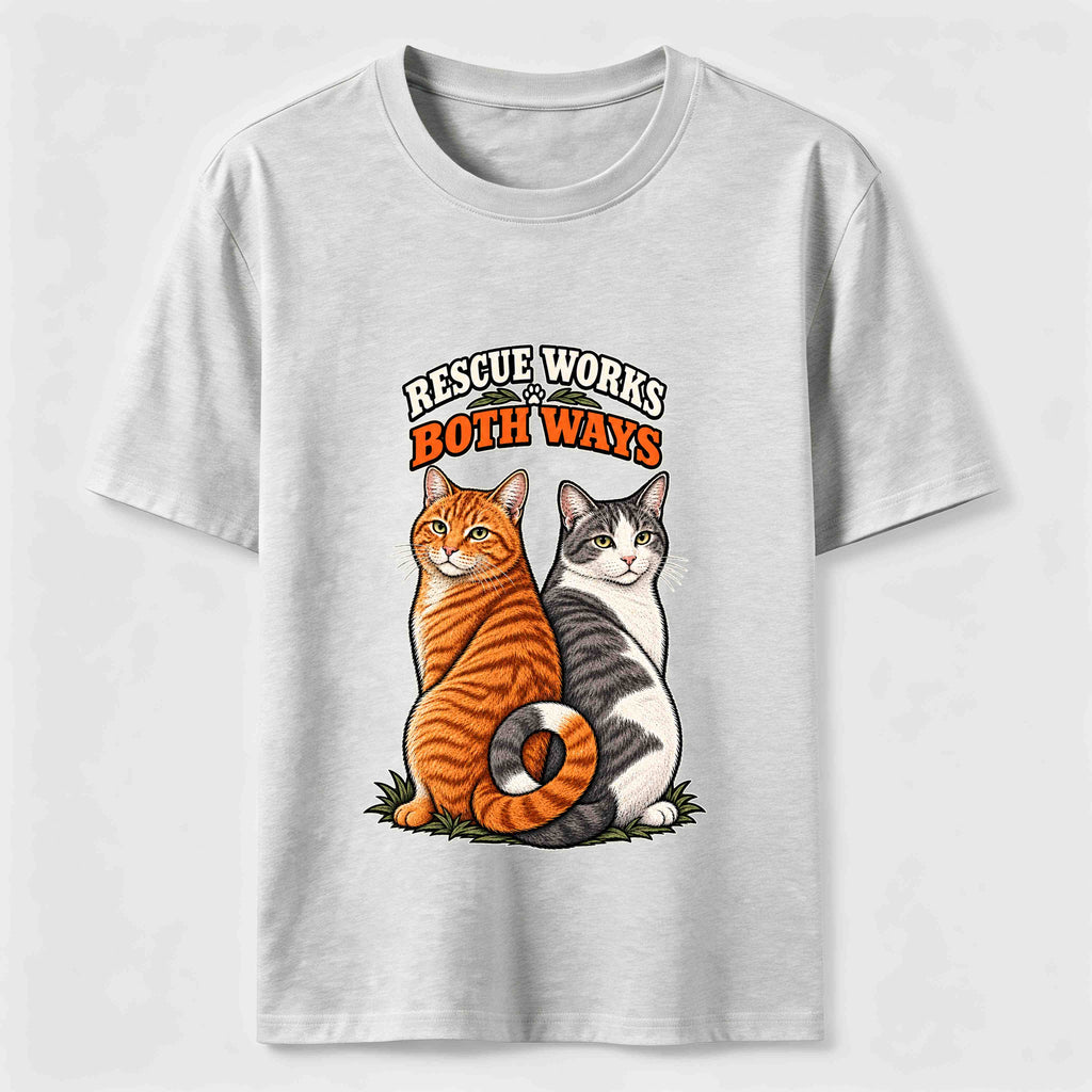 Rescue Works Both Ways cat Classic T-Shirt