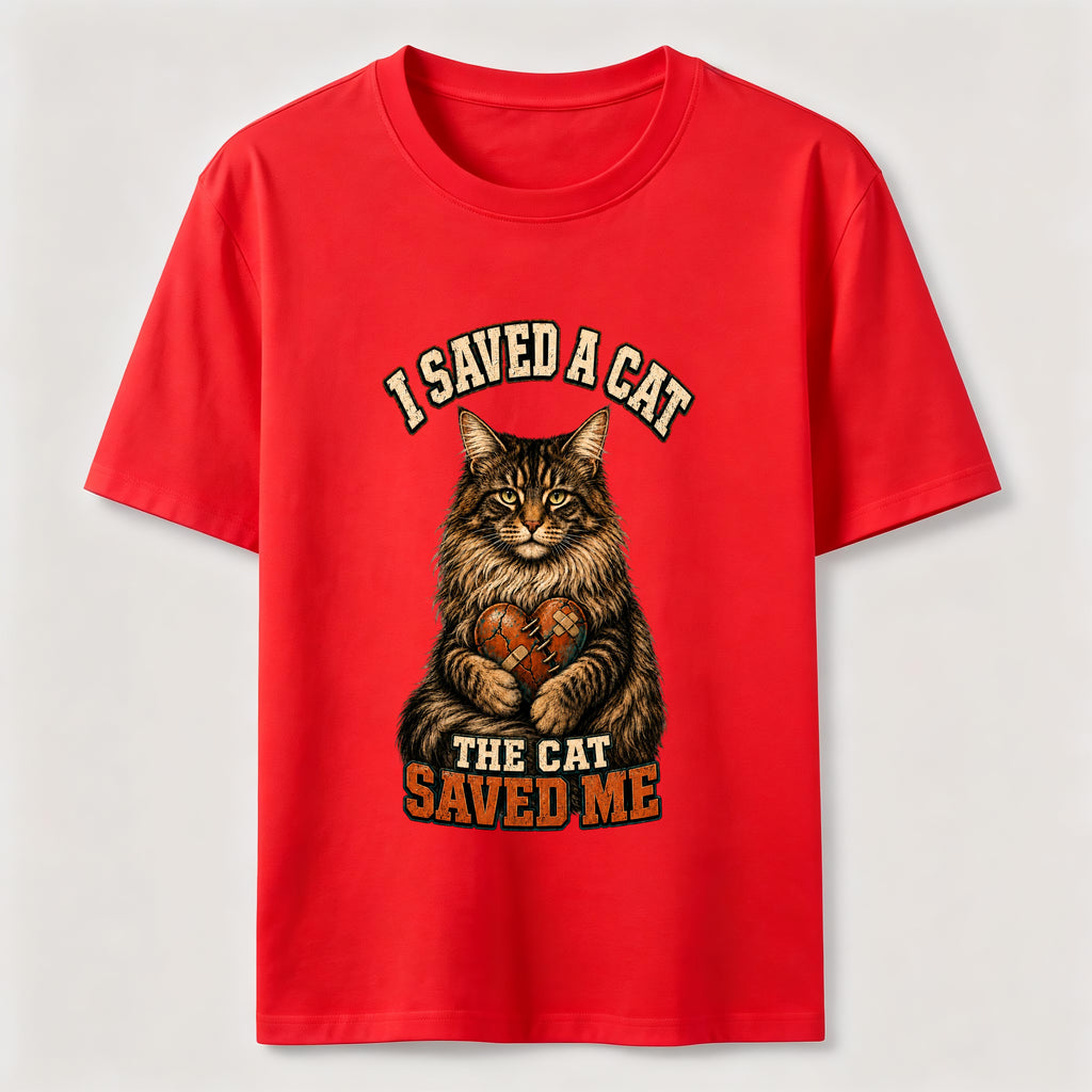 I Saved A Cat,The Cat Saved Me Classic T-Shirt