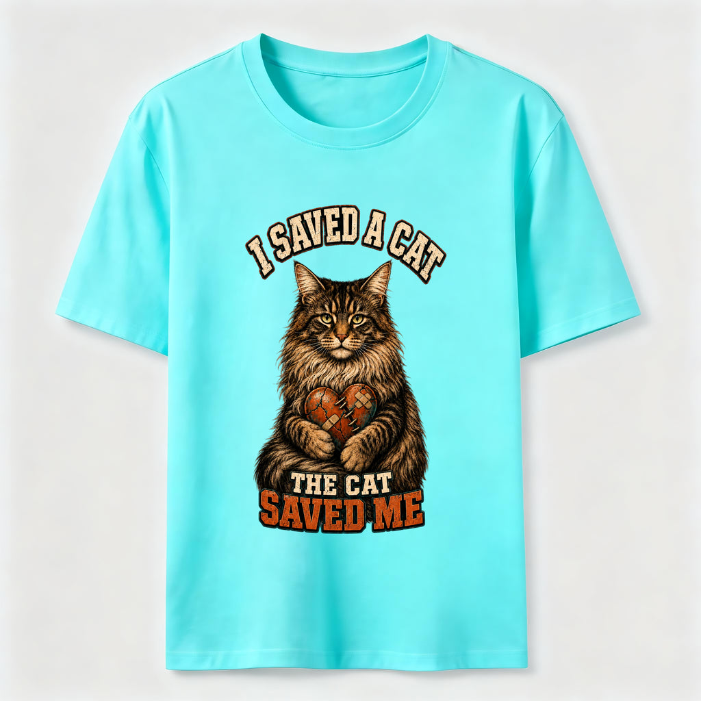 I Saved A Cat,The Cat Saved Me Classic T-Shirt