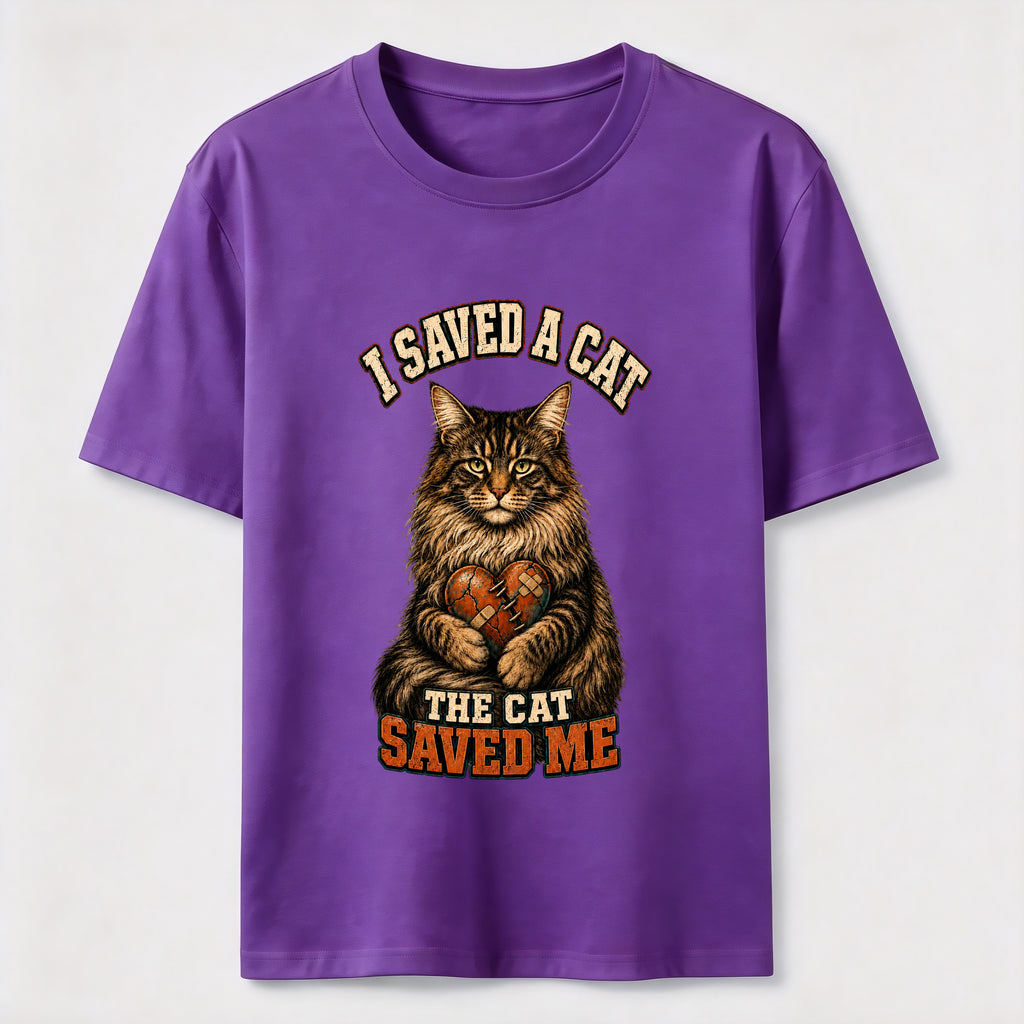 I Saved A Cat,The Cat Saved Me Classic T-Shirt