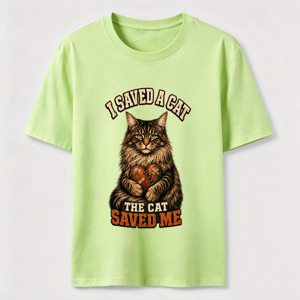 I Saved A Cat,The Cat Saved Me Classic T-Shirt