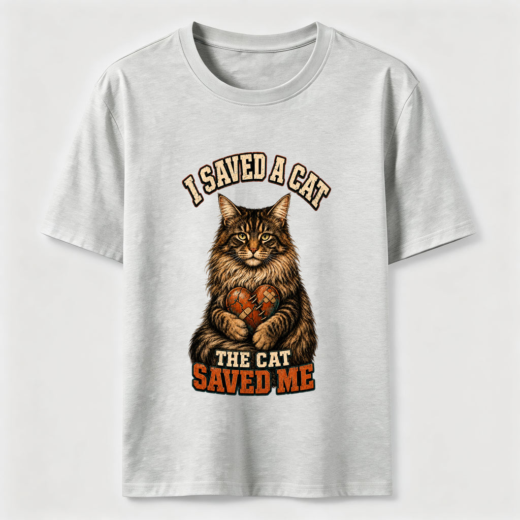 I Saved A Cat,The Cat Saved Me Classic T-Shirt