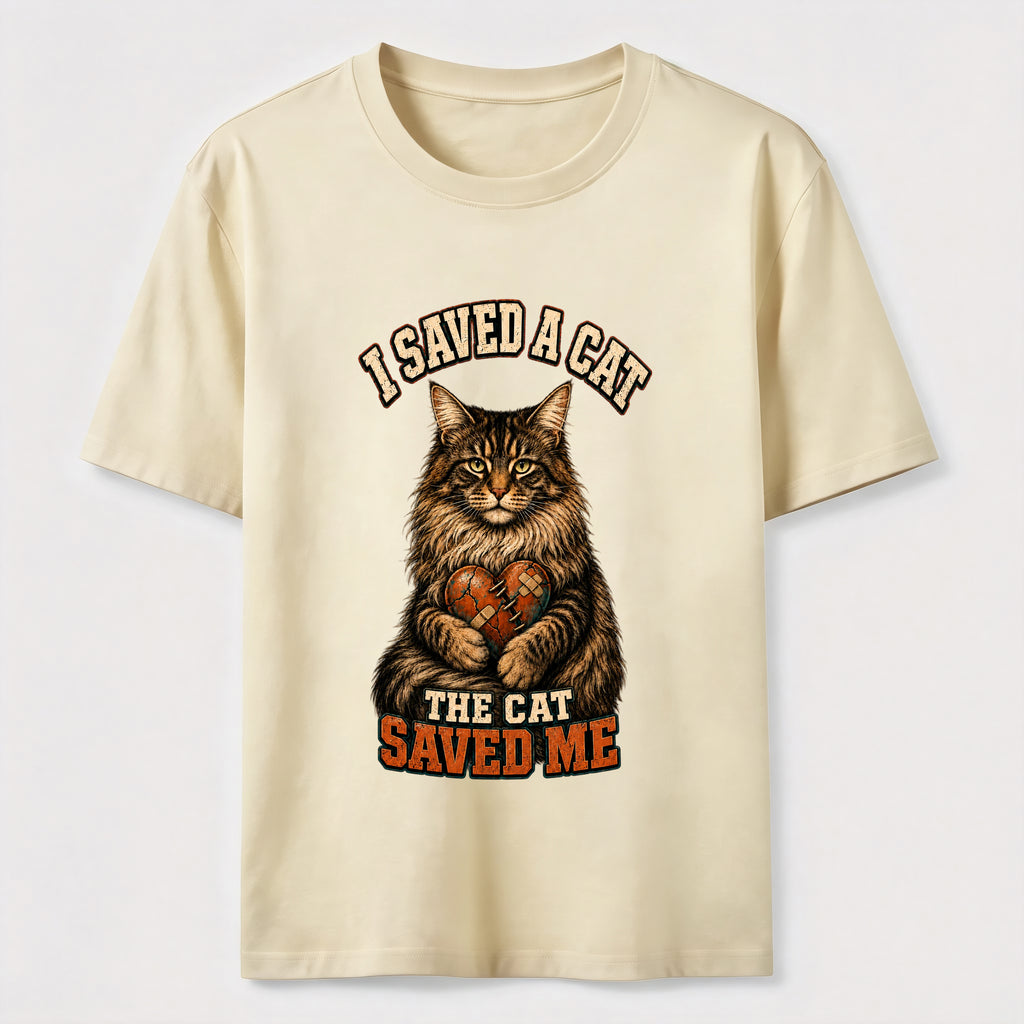 I Saved A Cat,The Cat Saved Me Classic T-Shirt
